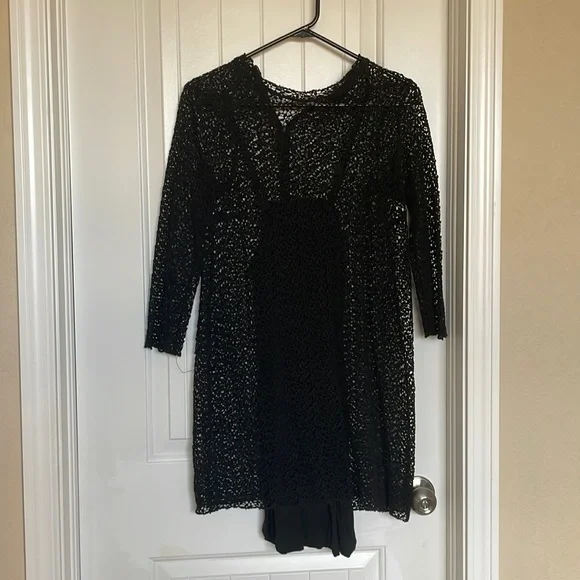 black and white dress long sleeve Ulla Johnson Ida Ruched Turtleneck Midi Dress